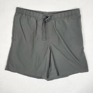 Columbia Mens Nylon Shorts Size Large Omni Shade Belted Mesh Lined Fishing‎ Swim